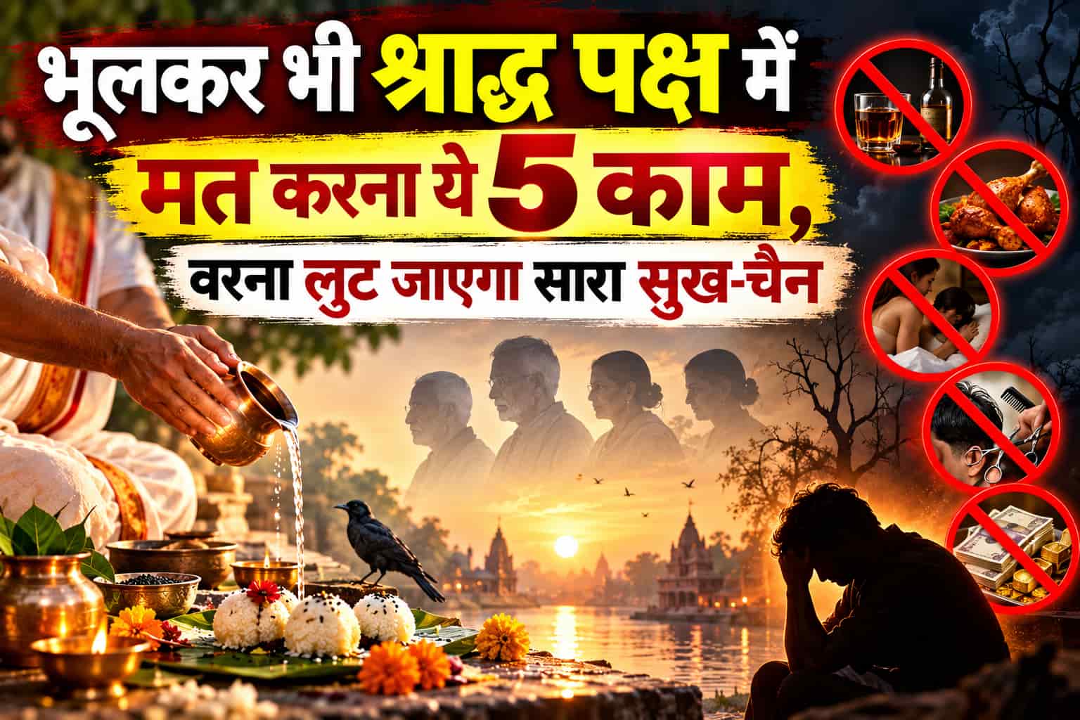 भूलकर भी श्राद्ध पक्ष में मत करना ये 5 काम, वरना लुट जाएगा सारा सुख-चैन